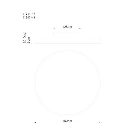 Globo - LED Dimmable φωτιστικό οροφής LED/48W/230V 3000-6000K + τηλεχειριστήριο