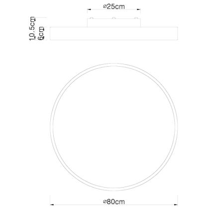 Globo - LED Dimmable φωτιστικό οροφής LED/60W/230V 3000-6000K + τηλεχειριστήριο