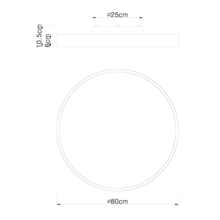 Globo - LED Dimmable φωτιστικό οροφής LED/60W/230V 3000-6000K + τηλεχειριστήριο