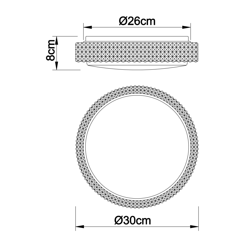 Globo - Φωτιστικό οροφής LED LED/12W/230V 2700/4200/6500K διάμετρος 30 cm