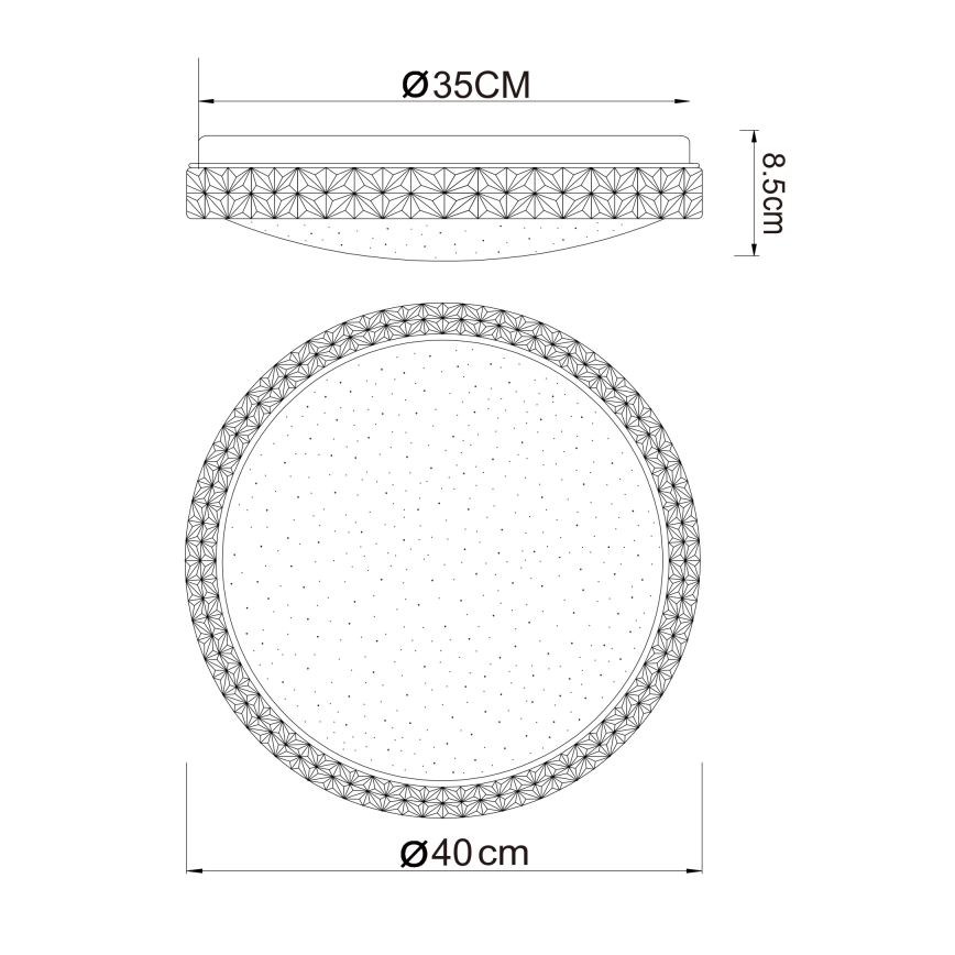 Globo - Φωτιστικό οροφής LED LED/22W/230V 2700/4200/6500K διάμετρος 40 cm
