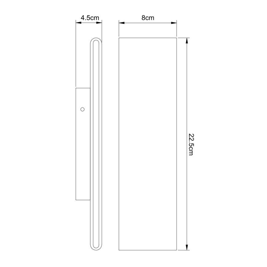 Globo - Φως τοίχου LED LED/8W/230V