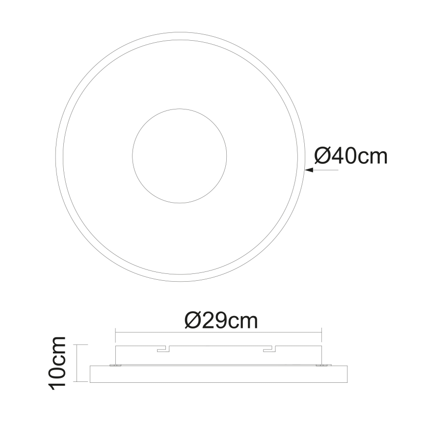 Globo - LED Dimmable φωτιστικό οροφής LED/30W/230V 2700-6000K + τηλεχειριστήριο