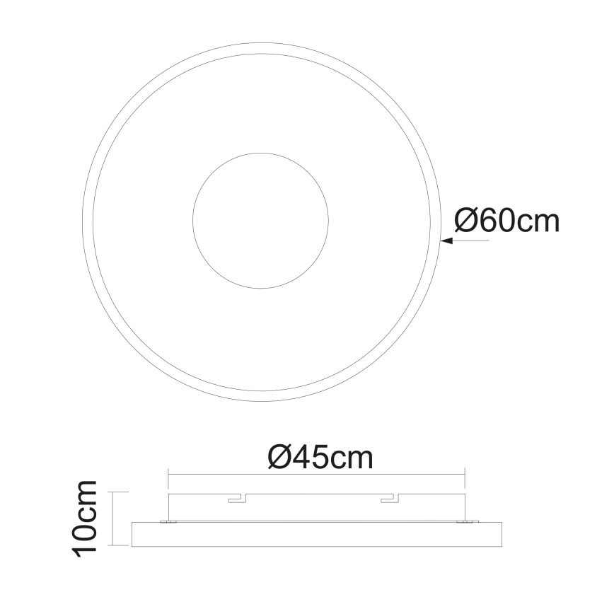 Globo - LED Dimmable φωτιστικό οροφής LED/42W/230V 2700-6000K + τηλεχειριστήριο