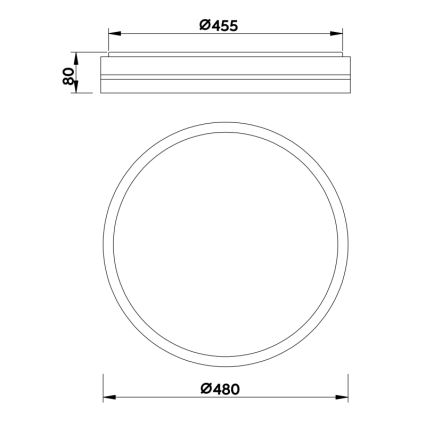 Globo - LED Dimmable φωτιστικό οροφής LED/40W/230V 2700-6500K + τηλεχειριστήριο