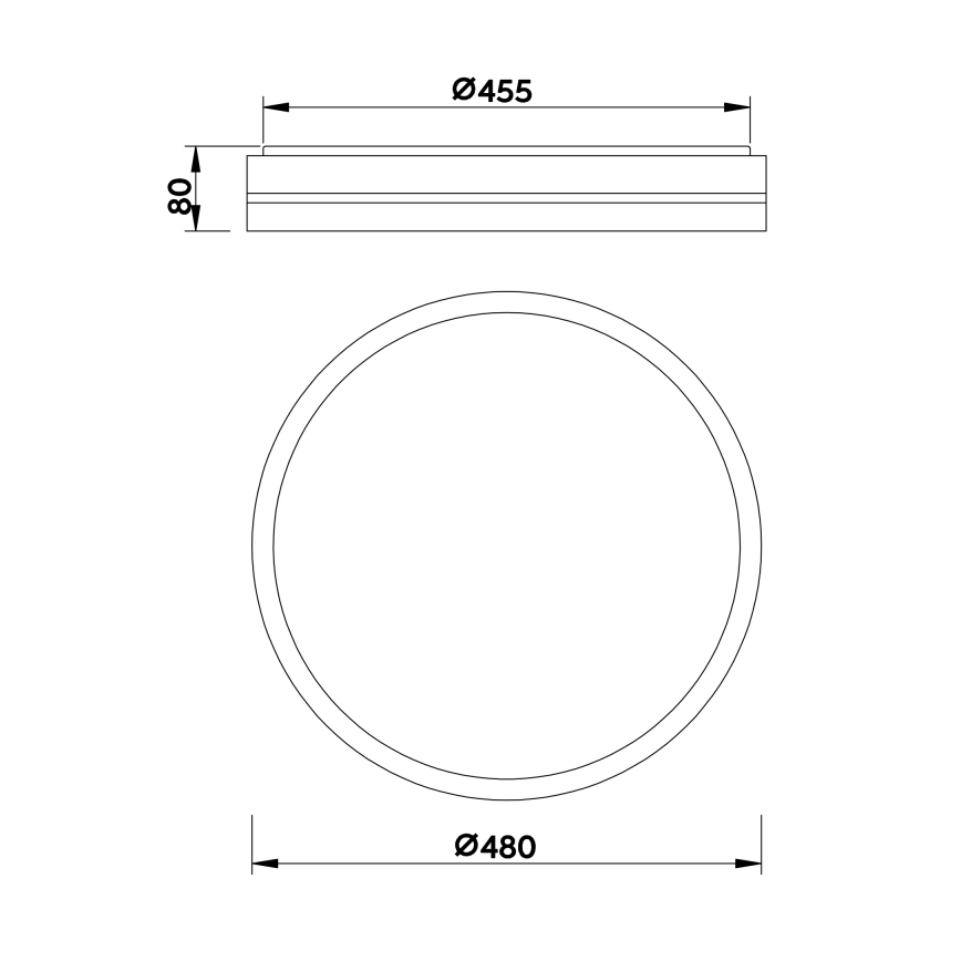 Globo - LED Dimmable φωτιστικό οροφής LED/40W/230V 2700-6500K + τηλεχειριστήριο