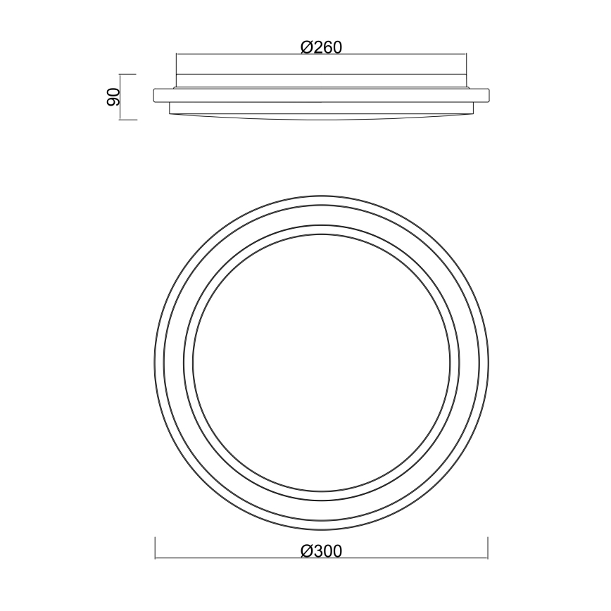 Globo - LED Φωτιστικό οροφής μπάνιου με αισθητήρα LED/18W/230V IP44