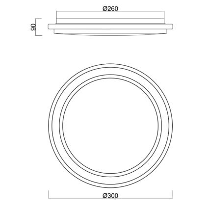 Globo - LED Φωτιστικό οροφής μπάνιου με αισθητήρα LED/18W/230V IP44