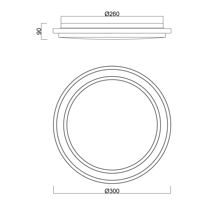 Globo - LED Φωτιστικό οροφής μπάνιου με αισθητήρα LED/18W/230V IP44