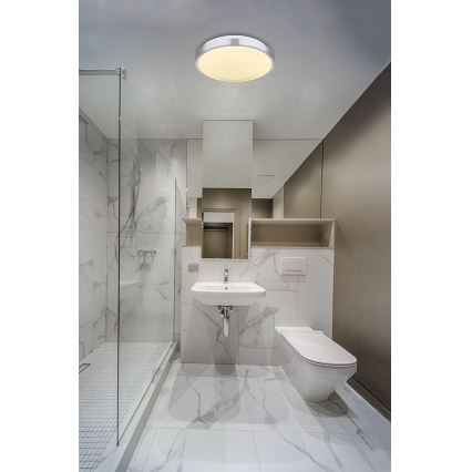 Globo - LED Φωτιστικό οροφής μπάνιου με αισθητήρα LED/18W/230V IP44