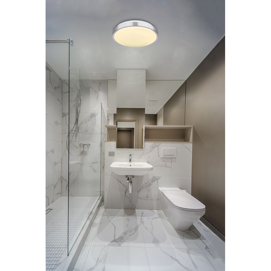 Globo - LED Φωτιστικό οροφής μπάνιου με αισθητήρα LED/18W/230V IP44