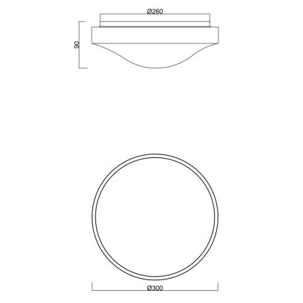 Globo - LED Φωτιστικό οροφής μπάνιου με αισθητήρα LED/18W/230V IP44