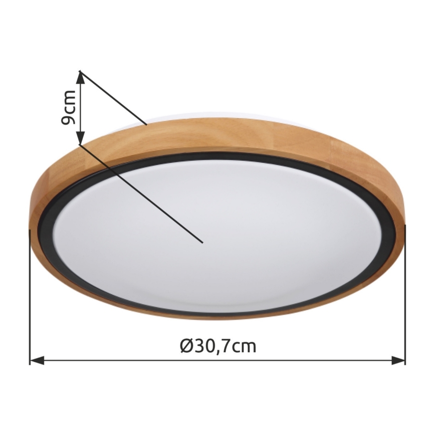 Globo - LED Οροφιαίο φωτιστικό LED/12W/230V 307 mm 3000/4500/6000K