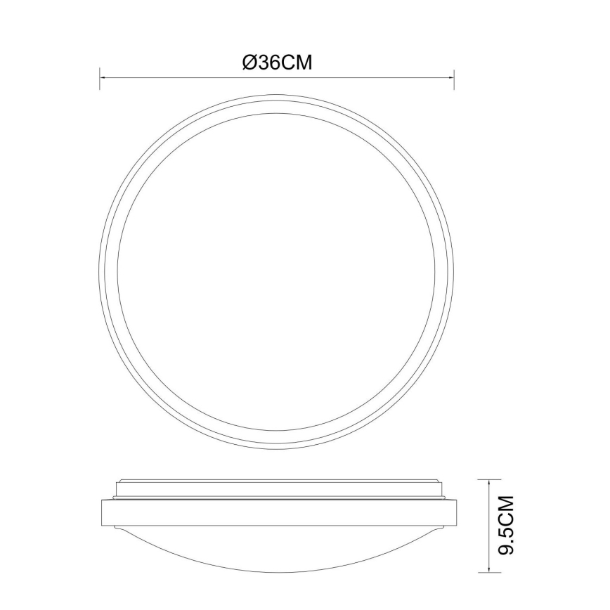 Globo - Φωτιστικό οροφής LED LED/18W/230V 3000/4000/6000K