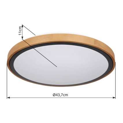 Globo - LED Οροφωτιστικό LED/24W/230V 3000/4500/6000K διάμ. 43,7 εκ.