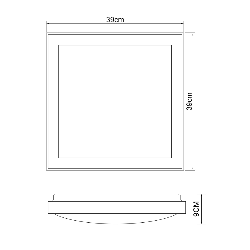 Globo - LED Οροφωτιστικό LED/24W/230V 3000/4500/6000K