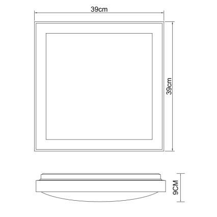 Globo - Φωτιστικό οροφής LED LED/24W/230V 3000/4500/6000K