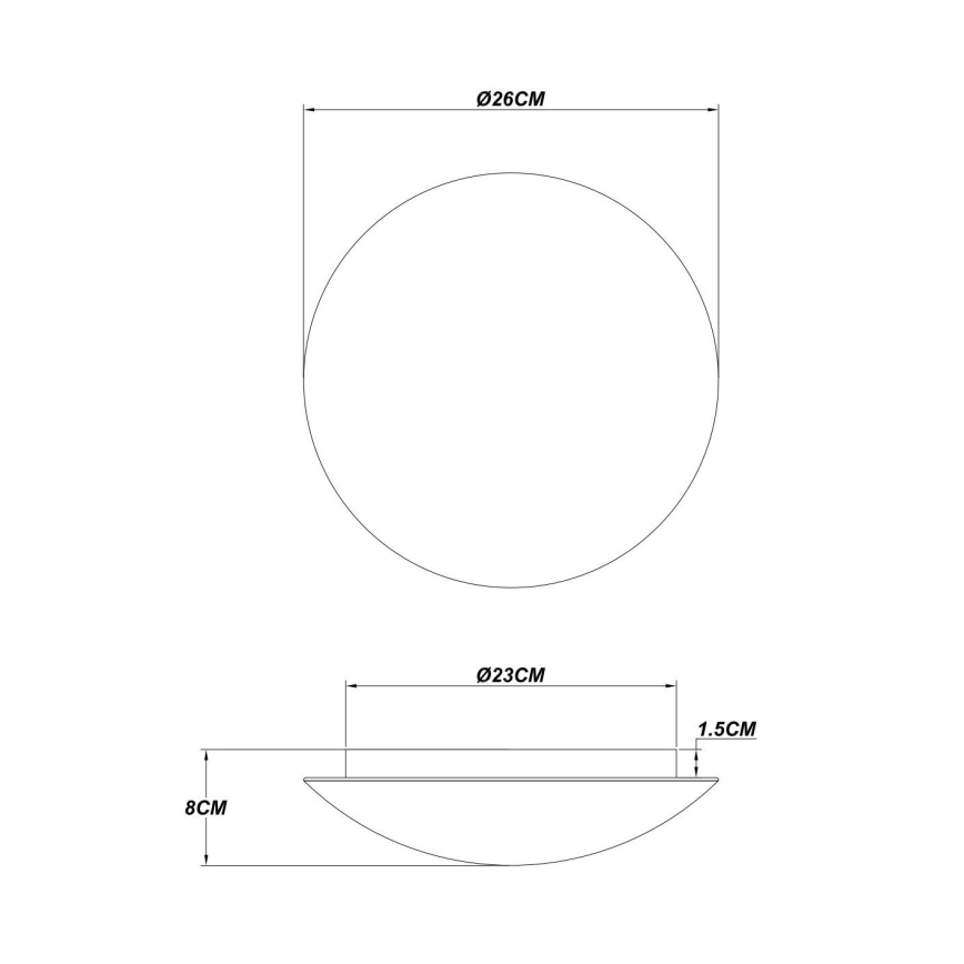 Globo - LED φωτιστικό οροφής LED/16W/230V 3000K Ø 26 εκ.