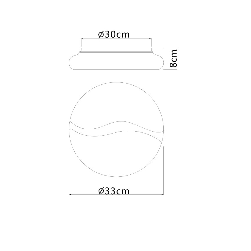 Globo - Φωτιστικό οροφής LED LED/24W/230V 3000/4200/6000K διάμετρος 33 cm