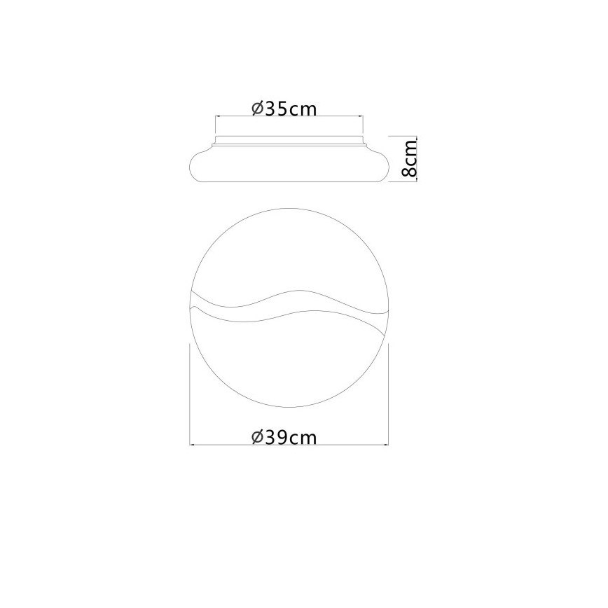 Globo - Φωτιστικό οροφής LED LED/24W/230V 3000/4200/6000K διάμετρος 39 cm