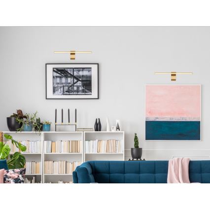 Globo - LED Φωτιστικό μπάνιου για καθρέφτη LED/10W/230V 60,8 εκ. IP44 χρυσό