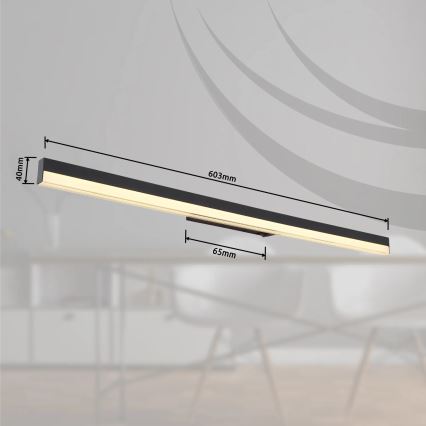 Globo - Φωτιστικό τοίχου LED LED/18W/230V 3000/6000K 80 cm μαύρο