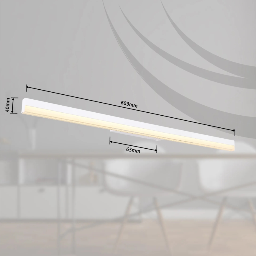 Globo - Φωτιστικό τοίχου LED LED/18W/230V 3000/6000K 80 cm λευκό