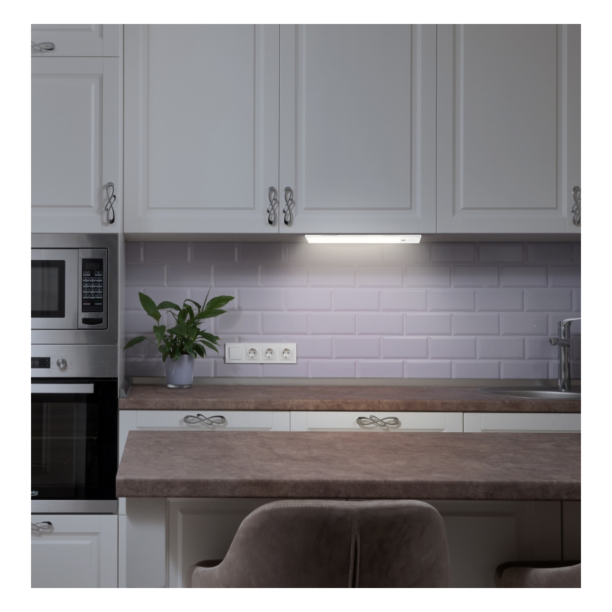 Globo - LED επαναφορτιζόμενο φωτιστικό κάτω από ντουλάπι με ρύθμιση φωτεινότητας LED/1,4W/5V 4000K 1100 mAh 24 cm