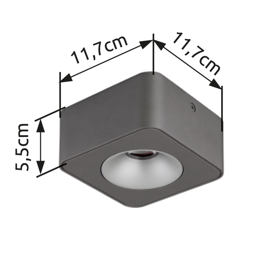Globo - Φωτιστικό οροφής LED LED/6,5W/230V 11,7x11,7 cm