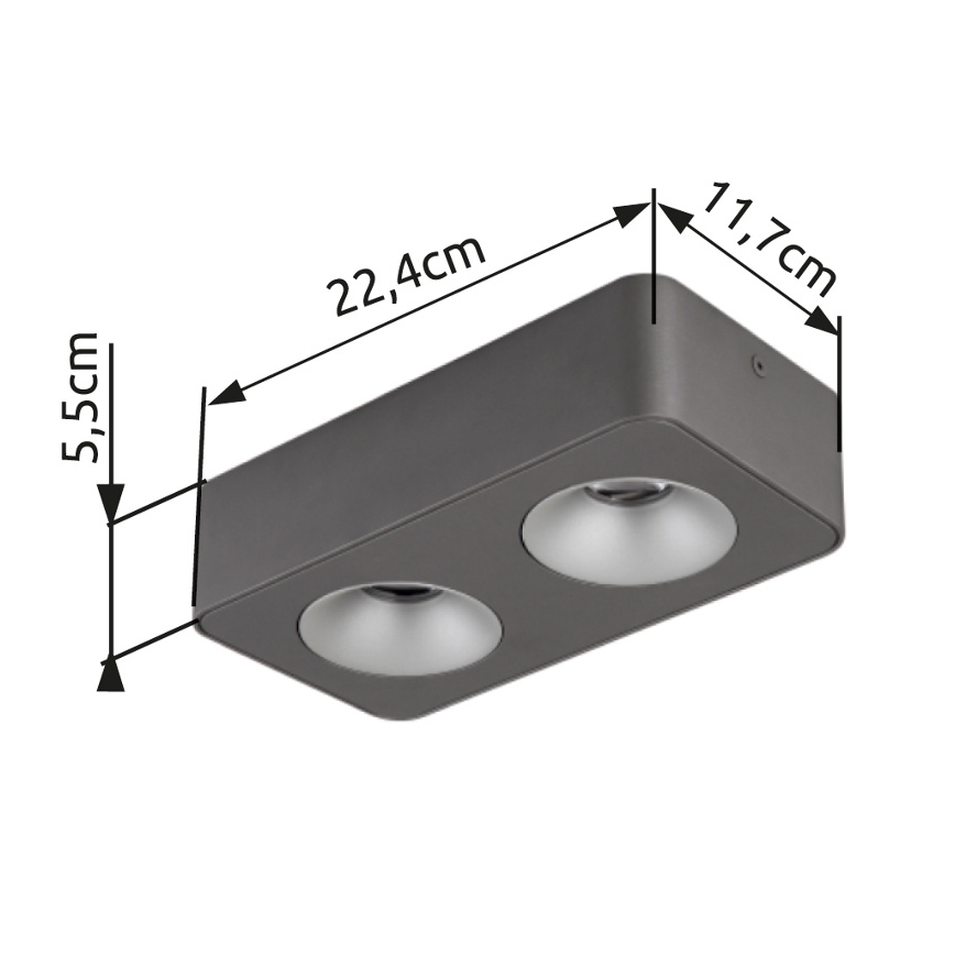 Globo - Φωτιστικό οροφής LED LED/11W/230V 11,7x22,4 cm