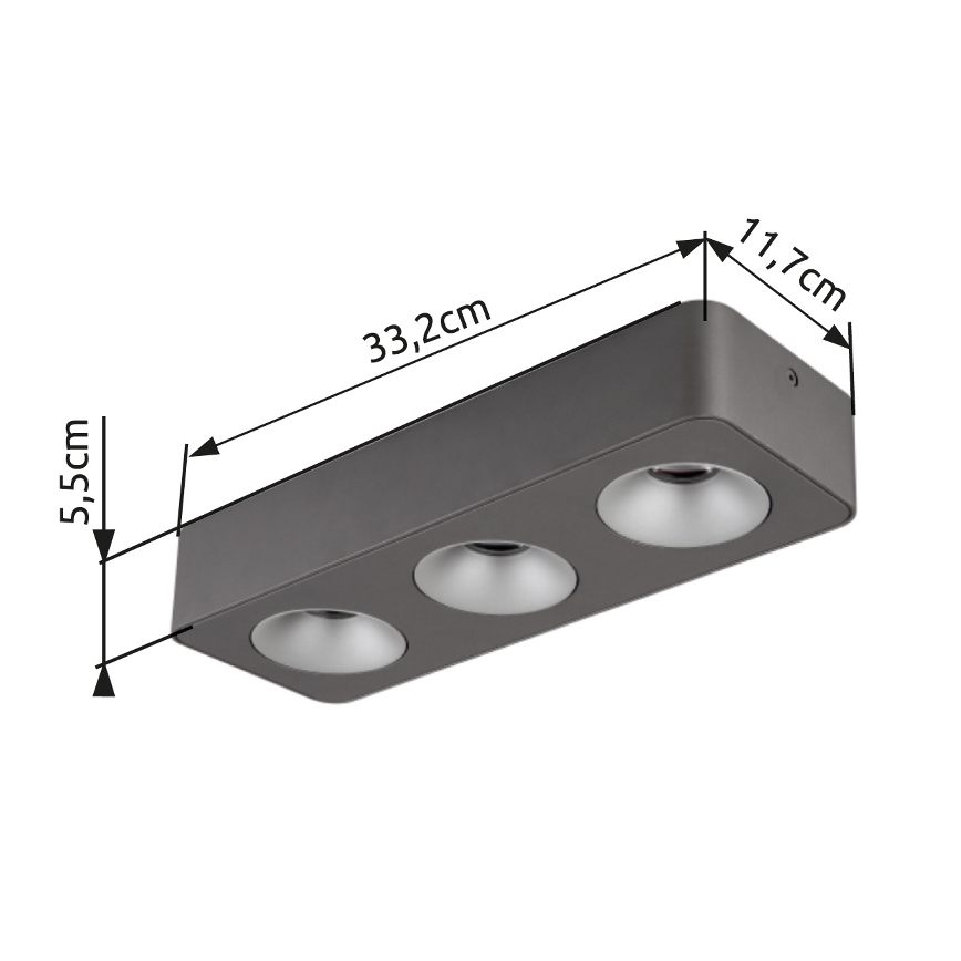 Globo - Φωτιστικό οροφής LED LED/14W/230V 11,7x33,2 cm
