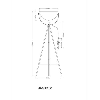 Globo - Επιδαπέδιο φωτιστικό 1xE27/40W/230V