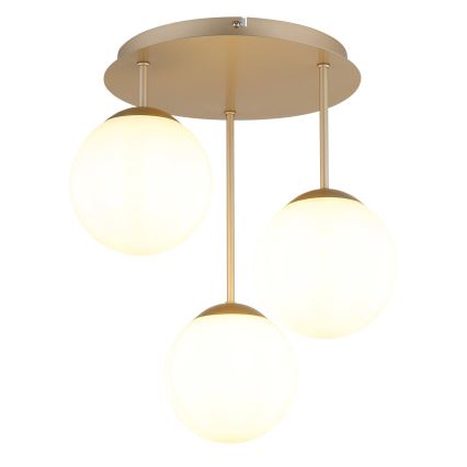 Globo - Πλαφονιέρα 3xE14/25W/230V μπρούτζινη