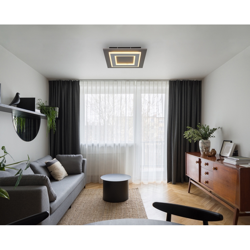 Globo - Φωτιστικό οροφής LED LED/24W/230V 3000K 32x32 cm ανθρακί