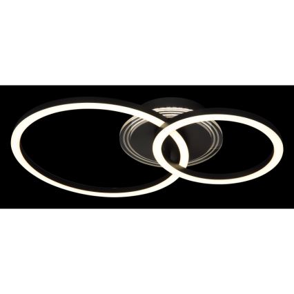 Globo - LED Οροφιαίο φωτιστικό LED/30W/230V 2700/4500/6500K διάμ. 33x50 εκ. μαύρο