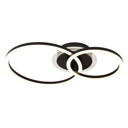 Globo - LED Οροφιαίο φωτιστικό LED/30W/230V 2700/4500/6500K διάμ. 33x50 εκ. μαύρο