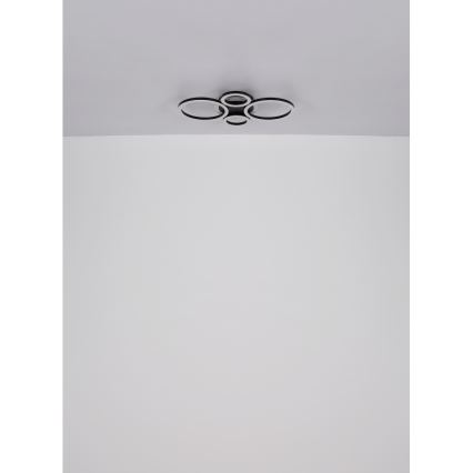 Globo - Φωτιστικό οροφής LED/40W/230V 2700/4500/6500K διάμ. 35,5x53 cm μαύρο