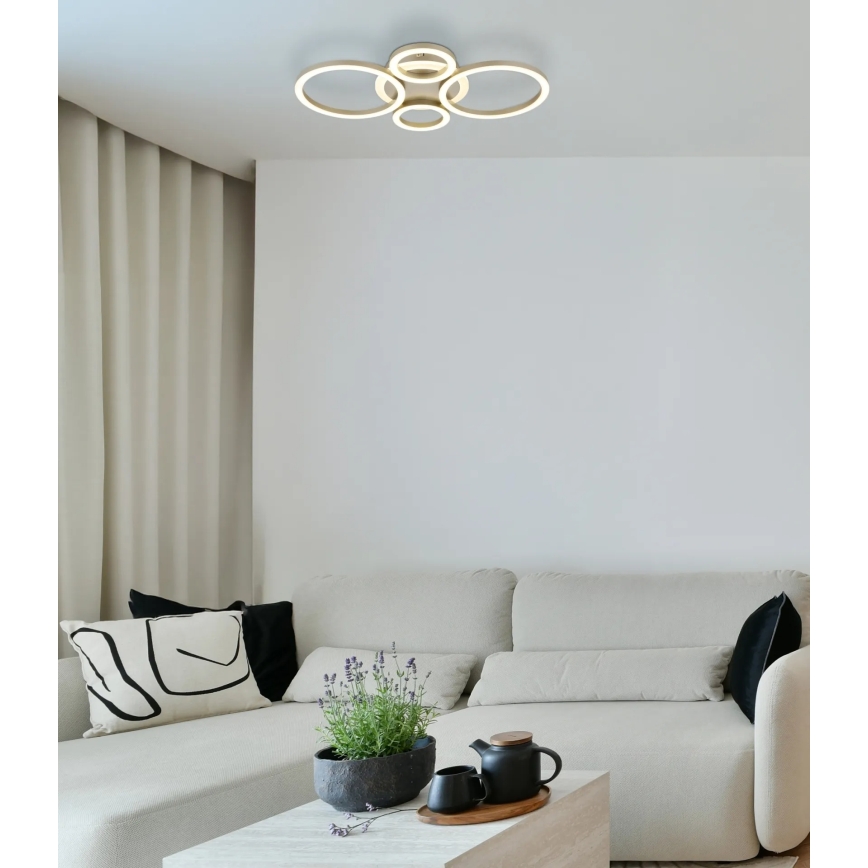 Globo - Φωτιστικό οροφής LED 40W/230V 2700/4500/6500K Ø 35,5x53 cm ορείχαλκος