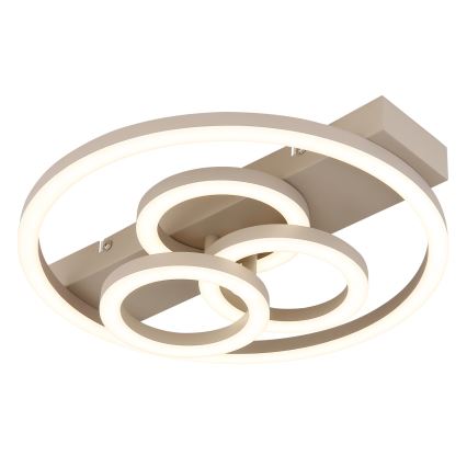 Globo - Ρυθμιζόμενο φωτιστικό οροφής LED/40W/230V 2700-6500K διάμ. 35x33 cm μπεζ + τηλεχειριστήριο