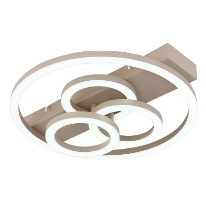 Globo - Ρυθμιζόμενο φωτιστικό οροφής LED/40W/230V 2700-6500K διάμ. 35x33 cm μπεζ + τηλεχειριστήριο