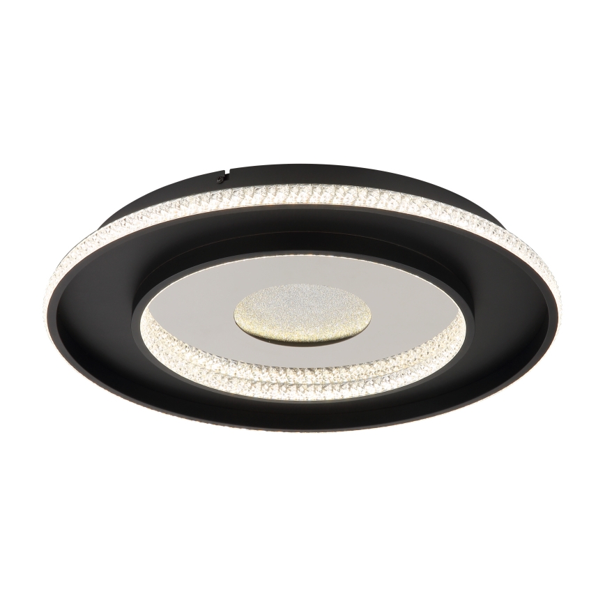 Globo - LED Ρυθμιζόμενο Φωτιστικό Οροφής LED/30W/230V 2700-6500K διάμ. 52,5 εκ. μαύρο + τηλεχειριστήριο