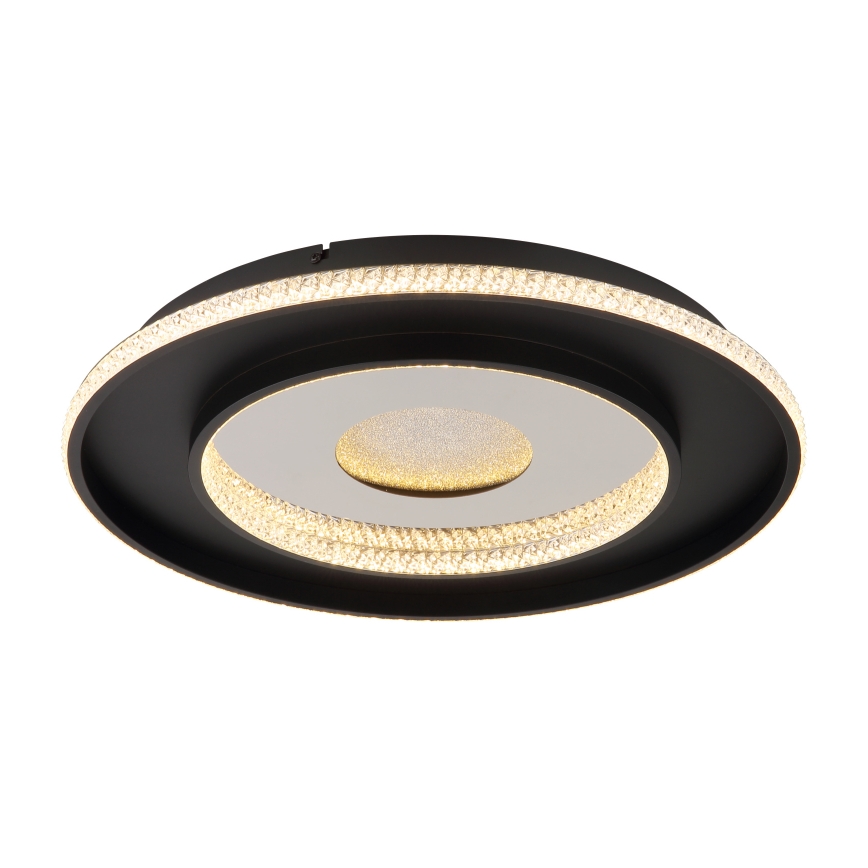Globo - LED Ρυθμιζόμενο Φωτιστικό Οροφής LED/30W/230V 2700-6500K διάμ. 52,5 εκ. μαύρο + τηλεχειριστήριο
