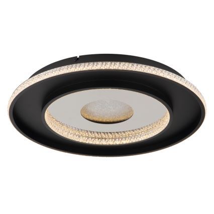 Globo - LED Ρυθμιζόμενο Φωτιστικό Οροφής LED/30W/230V 2700-6500K διάμ. 52,5 εκ. μαύρο + τηλεχειριστήριο