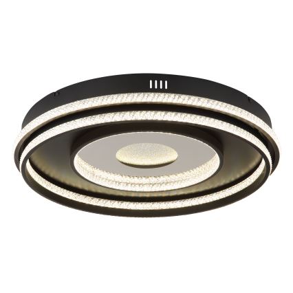 Globo - Led Dimmable κρεμαστό φωτιστικό οροφής LED/54W/230V 2700-6500K διάμετρος 60 cm μαύρο + τηλεχειριστήριο