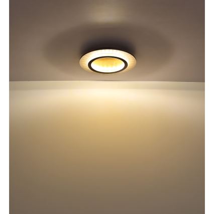 Globo - LED φωτιστικό οροφής LED/24W/230V 3000/4000/6500K Ø 35 cm μαύρο