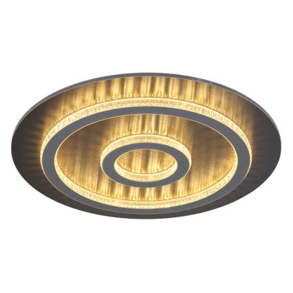 Globo - Ρυθμιζόμενο LED φωτιστικό οροφής 40W/230V 3000-6500K διάμ. 45 cm ανθρακί + τηλεχειριστήριο