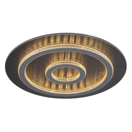 Globo - Ρυθμιζόμενο LED φωτιστικό οροφής 40W/230V 3000-6500K διάμ. 45 cm ανθρακί + τηλεχειριστήριο