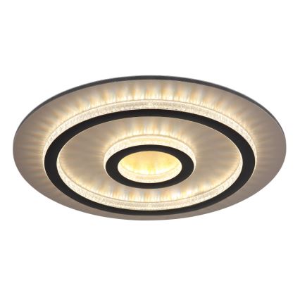 Globo - LED ρυθμιζόμενο φωτιστικό οροφής LED/40W/230V 3000-6500K Ø 45 cm μαύρο + τηλεχειριστήριο