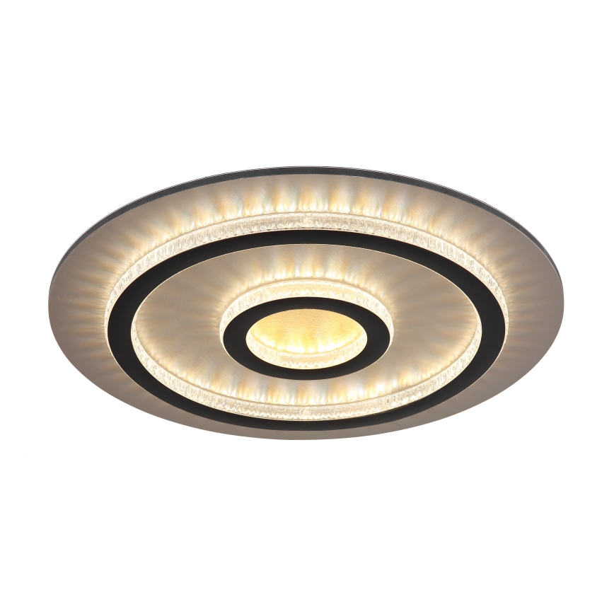 Globo - LED ρυθμιζόμενο φωτιστικό οροφής LED/40W/230V 3000-6500K Ø 45 cm μαύρο + τηλεχειριστήριο