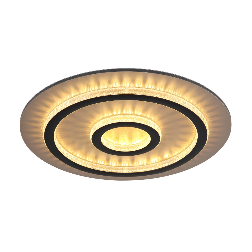 Globo - LED ρυθμιζόμενο φωτιστικό οροφής LED/40W/230V 3000-6500K Ø 45 cm μαύρο + τηλεχειριστήριο